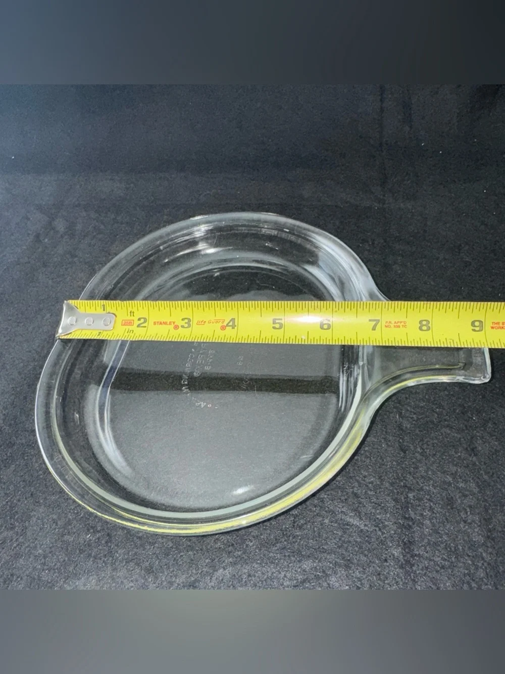 PYREX CORNING 600-B Clear Glass Microwave & Oven Single Serve Dish